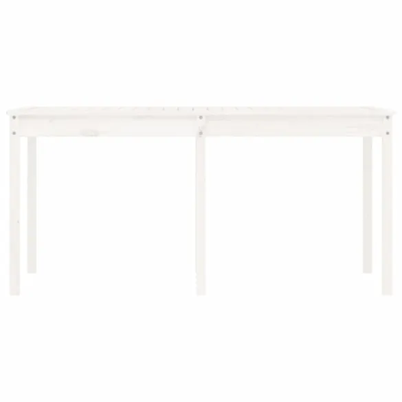 Masă Grădină Albă - Lemn Masiv Pin - Livrare Gratuită