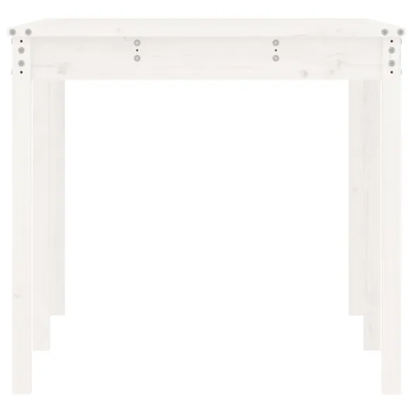 Masă Grădină Albă - Lemn Masiv Pin - Livrare Gratuită