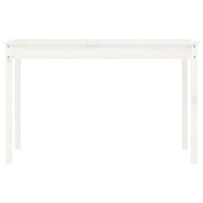 Masă Grădină Albă Lemn Pin | Livrare Gratuită 7-9 Zile