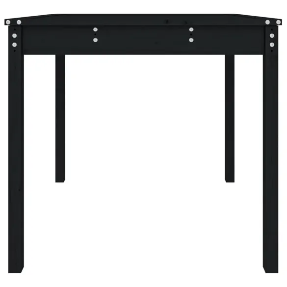 Masă Grădină Lemn Pin Negru | Livrare Gratuită | 82,5x82,5x76 cm