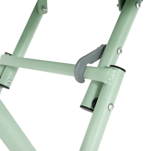 Masă Grădină Pliabilă Verde Mentă, Oțel - Livrare Gratuită