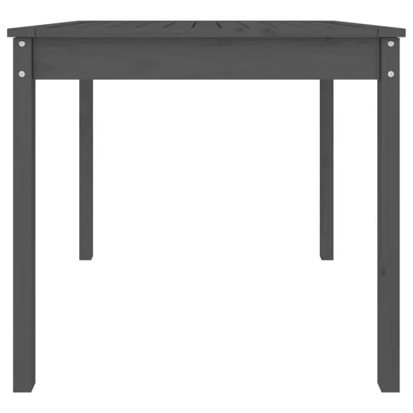 Masă Grădină Gri - Lemn Masiv Pin - Livrare Gratuită