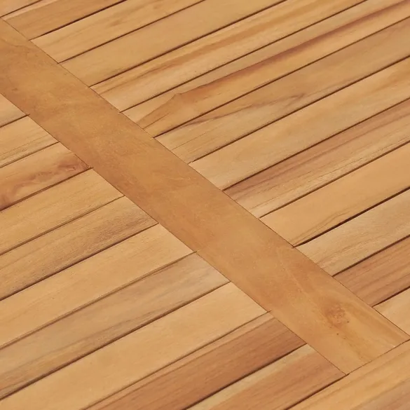 Masă Grădină Lemn Tec Masiv | 120x70 cm | Rezistentă