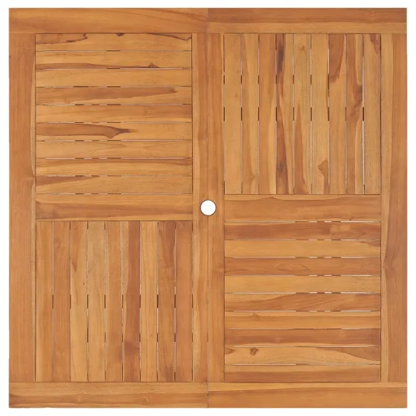 Masă Grădină Lemn Tec Masiv 120x120 cm - Rezistentă