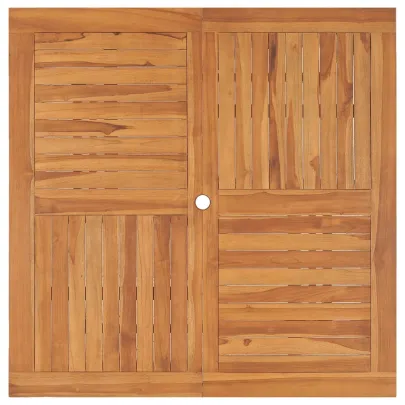 Masă Grădină Lemn Tec Masiv 120x120 cm - Rezistentă