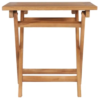 Masă Grădină Pliabilă Lemn Tec - 45x45x45 cm