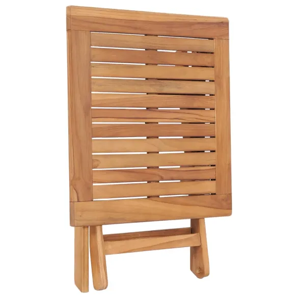 Masă Grădină Pliabilă Lemn Tec - 45x45x45 cm