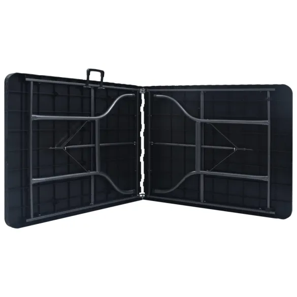 Masă Grădină Pliabilă Negru 180x75 cm - Ratan HDPE | Comandă Masă Grădină Pliabilă Negru 180x75 cm - Ratan HDPE | Comandă