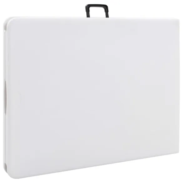 Masă Grădină Pliabilă Albă 180x72 cm - HDPE | Livrare Gratuită Masă Grădină Pliabilă Albă 180x72 cm - HDPE | Livrare Gratuită