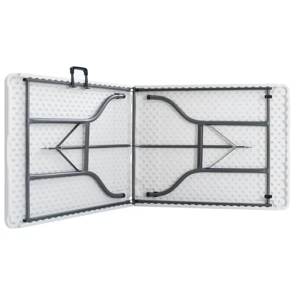 Masă Grădină Pliabilă Albă 180x72 cm - HDPE | Livrare Gratuită Masă Grădină Pliabilă Albă 180x72 cm - HDPE | Livrare Gratuită