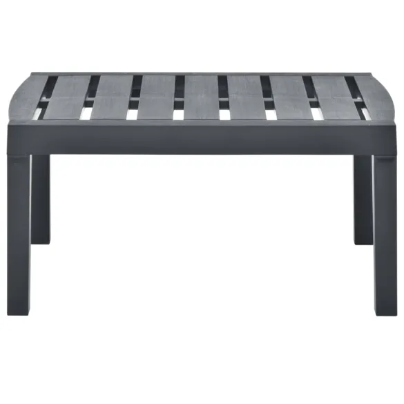 Masă Grădină Antracit Plastic - Livrare Gratuită