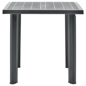 Masă Grădină Antracit 80x75 cm - Plastic Rezistent 2
