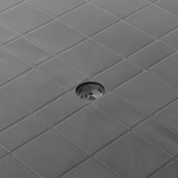 Masă Grădină Antracit 80x75 cm - Plastic Rezistent