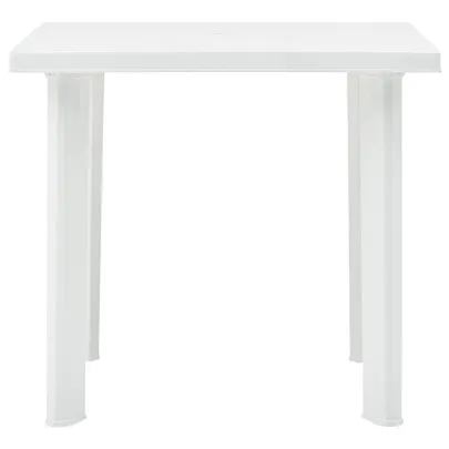 Masă Grădină Plastic Albă 80x75 cm - Livrare Gratuită
