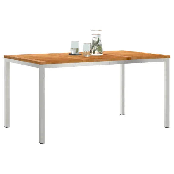 Masă Dining Exterior Lemn Tec Masiv 150x90 cm