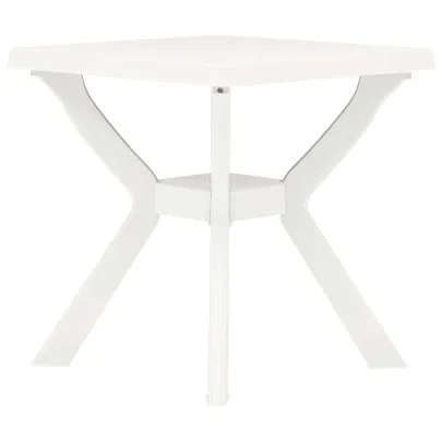 Masă Bistro Albă Plastic 70x70 cm | Livrare Gratuită