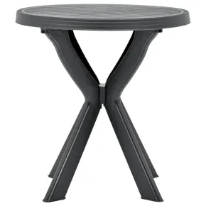 Masă Bistro Antracit Plastic Ø70 cm | Livrare Gratuită 2