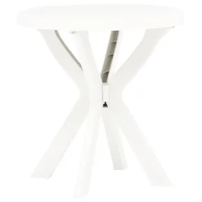 Masă Bistro Plastic Albă Ø70 cm - Livrare Gratuită