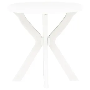 Masă Bistro Plastic Albă Ø70 cm - Livrare Gratuită 2