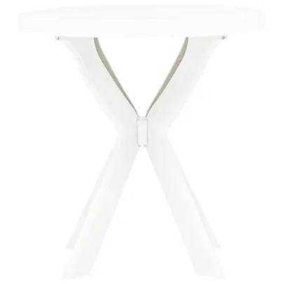 Masă Bistro Plastic Albă Ø70 cm - Livrare Gratuită