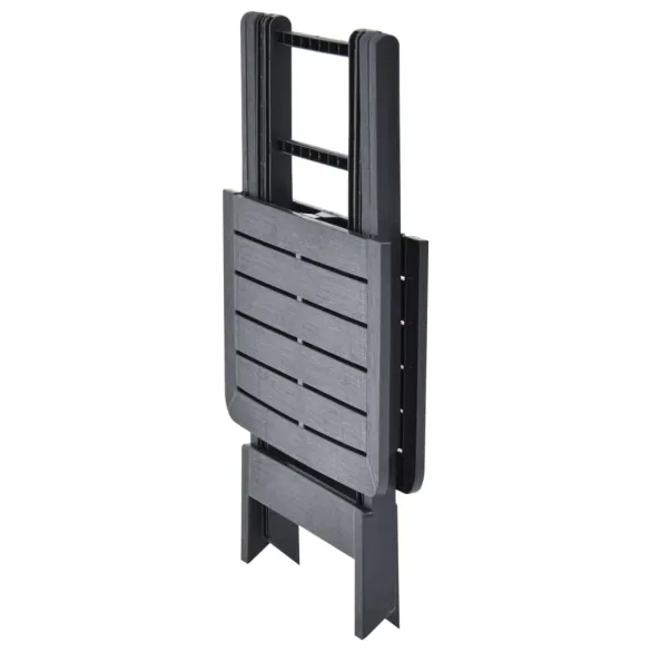 Masă Grădină Pliabilă Antracit - Plastic Rezistent - Livrare Gratuită