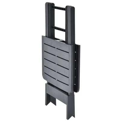 Masă Grădină Pliabilă Antracit - Plastic Rezistent - Livrare Gratuită