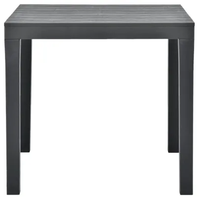 Masă Grădină Antracit 78x78 cm - Plastic Rezistent