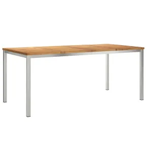 Masă Dining Exterior Lemn Tec Solid 180x90 cm 2