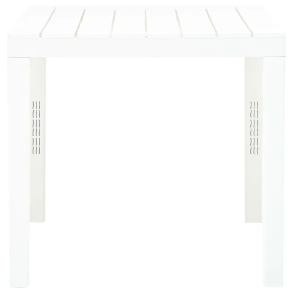 Masă Grădină Albă Plastic Rezistent - Livrare Gratuită