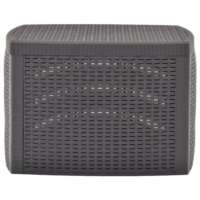 Masă Laterală Cafeniu Plastic pentru Exterior - Livrare Gratuită