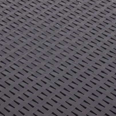 Masă Laterală Cafeniu Plastic pentru Exterior - Livrare Gratuită