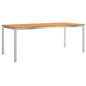 Masă Dining Exterior Lemn Acacia 200x90 cm - Livrare Gratuită 2