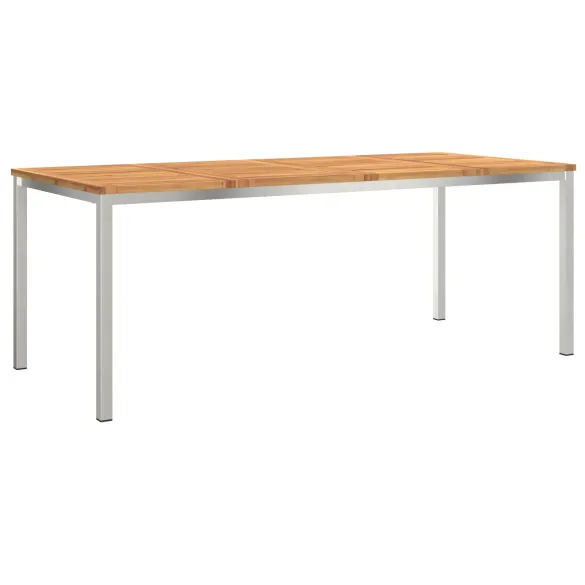 Masă Dining Exterior Lemn Acacia 200x90 cm - Livrare Gratuită