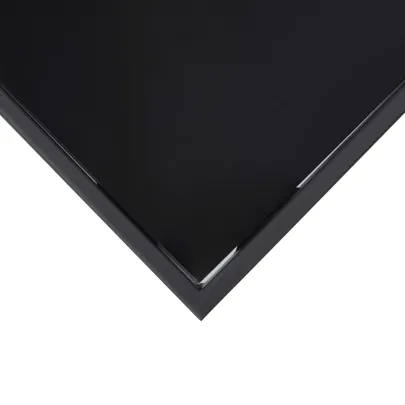 Masă Bar Grădină Negru - Sticlă Securizată | Livrare Gratuită
