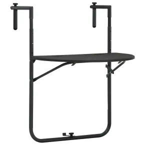 Masă Balcon Suspensată Maro Plastic Ratan - Livrare Gratuită