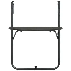 Masă Balcon Suspensată Maro Plastic Ratan - Livrare Gratuită 2