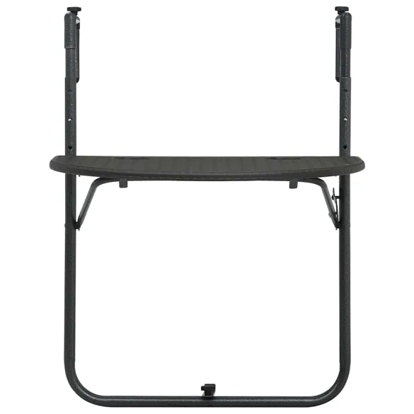 Masă Balcon Suspensată Maro Plastic Ratan - Livrare Gratuită
