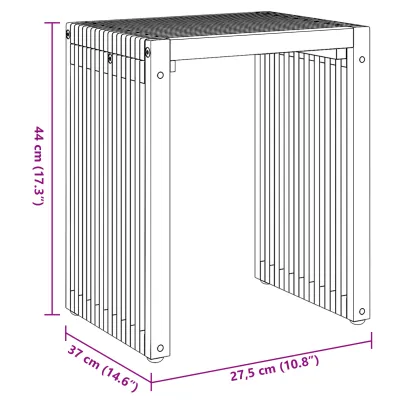 Set 3 Mese Cuibare Lemn Masiv de Tec | Interior/Exterior