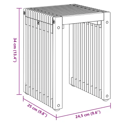 Set 3 Mese Cuibare Lemn Masiv de Tec | Interior/Exterior