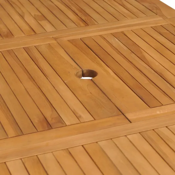 Masă Grădină Extensibilă Lemn Tec | Rezistentă la Intemperii