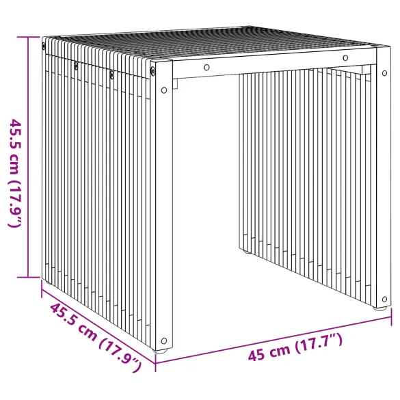 Masă Grădină Lemn Tec Compactă | Livrare Gratuită