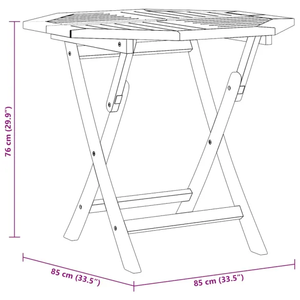 Masă Grădină Pliabilă Lemn Tec | Livrare Gratuită