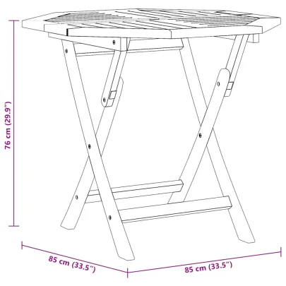 Masă Grădină Pliabilă Lemn Tec | Livrare Gratuită