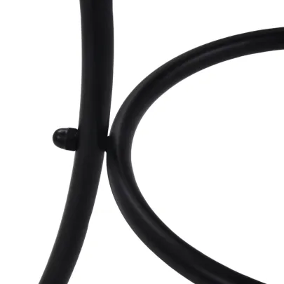 Masă Bistro Mozaic Ceramică - Negru și Alb - 60 cm