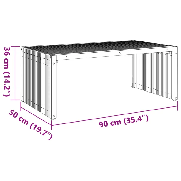 Masă laterală grădină lemn tec | Livrare gratuită