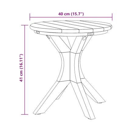 Masă Grădină Rotundă Lemn Tec | Rezistentă la Intemperii