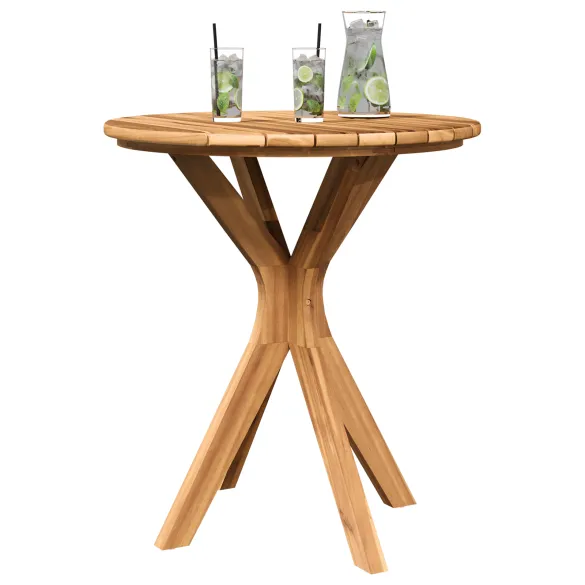 Masă Bistro Grădină Lemn Tec Rotundă Ø70x75 cm Masă Bistro Grădină Lemn Tec Rotundă Ø70x75 cm