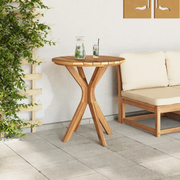 Masă Bistro Grădină Lemn Tec Rotundă Ø70x75 cm Masă Bistro Grădină Lemn Tec Rotundă Ø70x75 cm