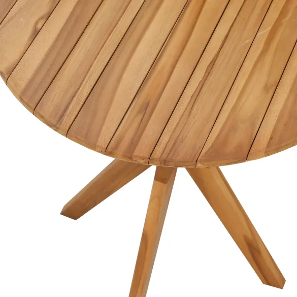 Masă Bistro Grădină Lemn Tec Rotundă Ø70x75 cm Masă Bistro Grădină Lemn Tec Rotundă Ø70x75 cm