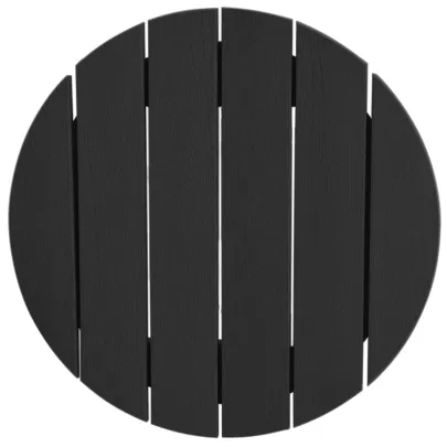 Masă de Bar Neagră Exterior 55x55x107 cm HDPE